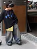 TaiRu 2026 Otoño Nuevo Camiseta Casual Americana Luminosa para Niños Moda para Niños Versátil Camiseta Básica de Manga Larga de Moda