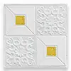 Azulejo de Pared de Espuma Texturizada CTZS Multicolor Cuadrado con Relieve Pegatina de Pared Estilo Rococó Suave de Lujo Autoadhesivo Absorbente de Sonido Anti-Impacto Para Renovación de Pared de Fondo de Dormitorio Salón 35x35cm