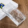 Ladrillo de Vidrio Ultra Blanco Ladrillo de Cristal Transparente Cuadrado Pared Divisoria Baño Arte Popular Sólido Doble Cara Patrón de Hielo