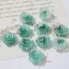 Flor de Resina de Cristal Difuminado de 18 mm Accesorios de Rosa Accesorios Decorativos para Fundas de Teléfono Móvil DIY Accesorios para el Cabello Zapatos Sombreros Bolsos Materiales Decorativos