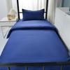 Juego de Sábanas Ajustables de Tres Piezas para Dormitorio Universitario, Juego de Ropa de Cama de Seis Piezas de Algodón Puro, Ferrocarril Completamente de Algodón, Departamento de Bomberos, Ropa de Cama Azul de Policía