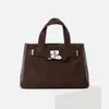 Otoño/Invierno 2026 Exportación Transfronteriza Piel Sintética Gamuzada Bolso Tote Grande para Viaje Diario Bolso de Mano Bolso Cruzado de Piel Genuina para Laptop