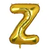 Globos de Papel de Aluminio de 16 pulgadas Versión Americana Dorado Letras Inglesas A-Z Números 0-9 Banner de Decoración para Fiesta de Cumpleaños Venta al por Mayor