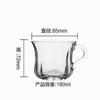 Taza de té con asa pequeña, gruesa, resistente al calor, para el hogar, para bebidas, leche y vidrio con asa, venta al por mayor