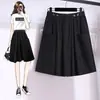 Shorts de Pierna Ancha Holgados de Cintura Alta para Mujer Verano 2026, Pantalones/Falda Casuales Adelgazantes de Longitud Media