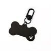 Llavero Transfronterizo Material en Blanco Corte de Logo Colgante para Mascota Placa de Perro Hueso Hebilla de Puerta de Metal Grabada Llavero