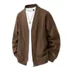 Jaqueta Cardigan Casual Masculina Plus Size Oversized Solta Estilo Coreano Europeu e Americano Estilo Hong Kong Transfronteiriço Comércio Exterior Atacado Bonito