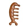 Pente de Massagem de Sete Dentes de Sândalo Dourado Massagem na Cabeça Raspagem de Cabeça e Pescoço Pente de Massagem Universal Artefato de Terapia Capilar Atacado 1