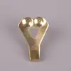 Gancho Dorado para Marco de Fotos de Tres Agujeros con Tapa de Cobre, Gancho Triangular de Imitación Oro Estilo Alemán para Colgar, Accesorio de Gancho de 100 Libras