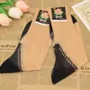 Medias de Seda Tradicionales Marca Peonía de Shanghái para Hombres y Mujeres de Mediana Edad y Mayores, Medias de Seda con Tacón, Medias de Nylon, Marca Laode