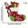 Patches bordados com tema de Natal vintage com motivos de alce e casa de Natal, patches para consertar furos em roupas e bolsas