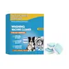 Novo produto transfronteiriço: Limpador de tanque de máquina de lavar sem rótulo, fresco e suave, remove sujeira, odores e pelos de animais de estimação, 12 peças