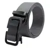 Cinturón de Lona para Hombre Hebilla Automática Casual Versátil Moda Cinturón Forrado Engrosado Nylon Traje de Trabajo Entrenamiento Militar Cinturón de Moda