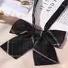 Corbata Jk Cuadros Rojos Decoración de Graduación Femenina Estilo Universitario Estudiante Corbata de Moño Infantil Gratis Camisa Camisa