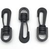 Atacado Novo Plástico Preto Universal Gancho Rotativo POM Mochila Gancho Rotativo Pet Tração Corda Fivela Gancho
