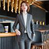 Blazer Casual Pequeno para Mulheres 2022 Outono e Inverno Estilo Coreano Slim Camisa Calças Listradas Terno Social Terno
