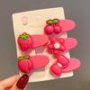 Headwear Morango Urso Hairpin Crianças Bangs Quebrado Hairpin Headwear Menina Internet Celebridade Baby's Headwear Acessórios de Cabelo Atacado Feminino
