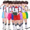Traje de Coro Infantil para 1º de Junho Calça com Suspensório Masculina Traje Vestido Traje para Performance de Recitação de Poesia Infantil