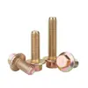 En stock, entrega inmediata: Perno de Brida Hexagonal Exterior Grado 10.9 Zincado M6-M20, Pernos y Tornillos de Brida Antideslizantes Dentados