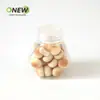 Garrafa Hexagonal de 70ml, Doce Transparente em Formato de Pãozinho Garrafa Plástica Selada com Tampa, Pote Transparente de Plástico PET de Grau Alimentício
