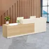 Nuevo mostrador de caja moderno, mesa de bar simple y moderna para tiendas pequeñas, mostrador de recepción de tienda de conveniencia, modelo nuevo
