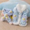 Ropa para Mascotas Estilo Coreano para Otoño e Invierno, Sudadera Delgada con Capucha y Diseño de Dibujos Animados para Perros Pequeños como Bichón y Teddy