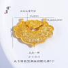 Joyería de oro Jin Yan con oro de arena giratorio marca flor koi candado de la paz doble gancho colgante accesorios DIY cadena clavicular