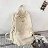 ShuaiMijia 2026 Nova Mochila Tendência Estilo Coreano para Estudante Universitário Simples Fashionável Grande Capacidade