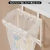 Estante para basura para puerta de gabinete de lavabo de baño, estante de soporte para bolsa de basura colgante, herramienta multifuncional de almacenamiento de basura para cocina