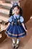 Traje de Vestido de Princesa de Policía Conejo Niñas Verano Nuevo Niños Judy Dibujos Animados Cos Traje Niñas Estilo Universitario Jk