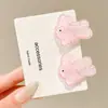 Pinzas de pelo florales de colores estilo coreano, pinzas elegantes y exquisitas para flequillo lateral, pasadores de lazo lindos para niñas