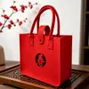 Bolsas de feltro prontas para presentes para casamentos, bolsas para celebração de aniversário com os caracteres "Shou" e "Fu", bolsas de feltro para lojas de casamento