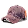 Nueva Gorra de Béisbol Lavada con Letras Retro Desgastadas para Mujer Primavera y Verano Estilo Coreano Casual Versátil Moda Visera Gorra