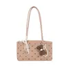 Bolso de ante para debajo del brazo para mujer de otoño e invierno, nuevo estilo 2026, gran capacidad, bolso de hombro retro, bolso tote de lunares de moda para el día a día
