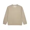 Sudadera de Waffle de Cuello Redondo de Cachemir Tencel de Alta Calidad de 320g para Hombre, Capa Base, Ropa Exterior, Manga Larga, Tallas Grandes