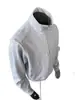 Sudadera Gris Claro con Media Cremallera para Hombre Primavera y Otoño 2025 Cuello Americano Alto Prenda Base Chaqueta Casual Pesada