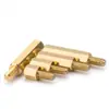Coluna de Cobre Hexagonal Cabeça Única Pino de Cobre Tampa de Parafuso para Gabinete de Computador Placa-Mã Coluna Isoladora Porca de Passagem Única M4