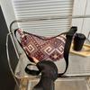 Estilo étnico grande capacidade 2023 nova moda bolsa para o dia a dia estilo ocidental lona bolinho casual ombro portátil transversal