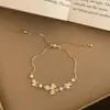 Design de Luxo de Nicho de Alta Qualidade Pulseira de Zircônia em Formato de Coração e Trevo de Quatro Folhas para Mulheres Acessórios de Brincos com Personalidade Simples e Temperamento Único