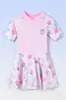 Trajes de baño personalizables 2026 para niñas, Traje de baño de dos piezas para niñas mayores, Lindo traje de baño de verano con opción de impresión de logotipo