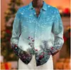 Nuevo estilo 2026, disponible para dropshipping, camiseta de manga larga impresa en 3D transfronteriza, camisa de primavera/otoño para hombre, directo del fabricante