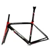 Marco de Bicicleta de Carretera Carbono Rojo Negro Naturefly Full Speed Frameset Marco de Bicicleta Urbana