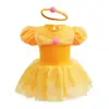 Comercio Exterior Ropa Infantil 2025 Transfronterizo Traje de Gateo para Bebé Niña Vestido de Princesa Ailo para Halloween Falda de Gasa Esponjosa para Bebé