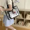 Bolso Transparente de Moda para Mujer 2026 Nuevo Verano Casual Bolso de Gelatina para Playa Bolso de Hombro Sencillo para el Trabajo Bolso Tote