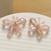 Coreia do Sul menina fofa borboleta de cristal tridimensional DIY tecido à mão miçangas grampo de cabelo acessórios de cabelo brincos material atacado
