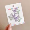 Pinzas para el cabello infantiles de moda con forma de estrella, versátiles y no dañan el cabello, juego de pasadores para arreglar mechones sueltos y flequillo, accesorios para el cabello para niñas