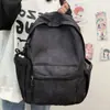 Mochila escolar versión coreana con letras, bolsa de doble hombro de gran capacidad, bolsa de viaje para exteriores, mochila casual estilo universitario para el campus para clases