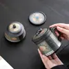 Juego de Té de Cerámica para Personas Mayores Ciudad Prohibida Wenchuang Juego de Té Traje Taza de Té de Oficina Día del Padre Cumpleaños Ceremonia de Acompañamiento