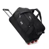 Bolsa de Viagem com Rodinhas em Tecido Oxford Transfronteiriça Expansível para Homens e Mulheres Bolsa de Bagagem Expansível para Despacho Bolsa de Armazenamento para Saída