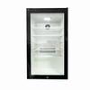 Refrigerador com Porta de Vidro, Refrigerado a Ar, Refrigerado, Vitrine de Exposição para Conservação de Frescos, 95L, com Trava, Compressor, Armazenamento de Amostras de Alimentos, Uso Doméstico